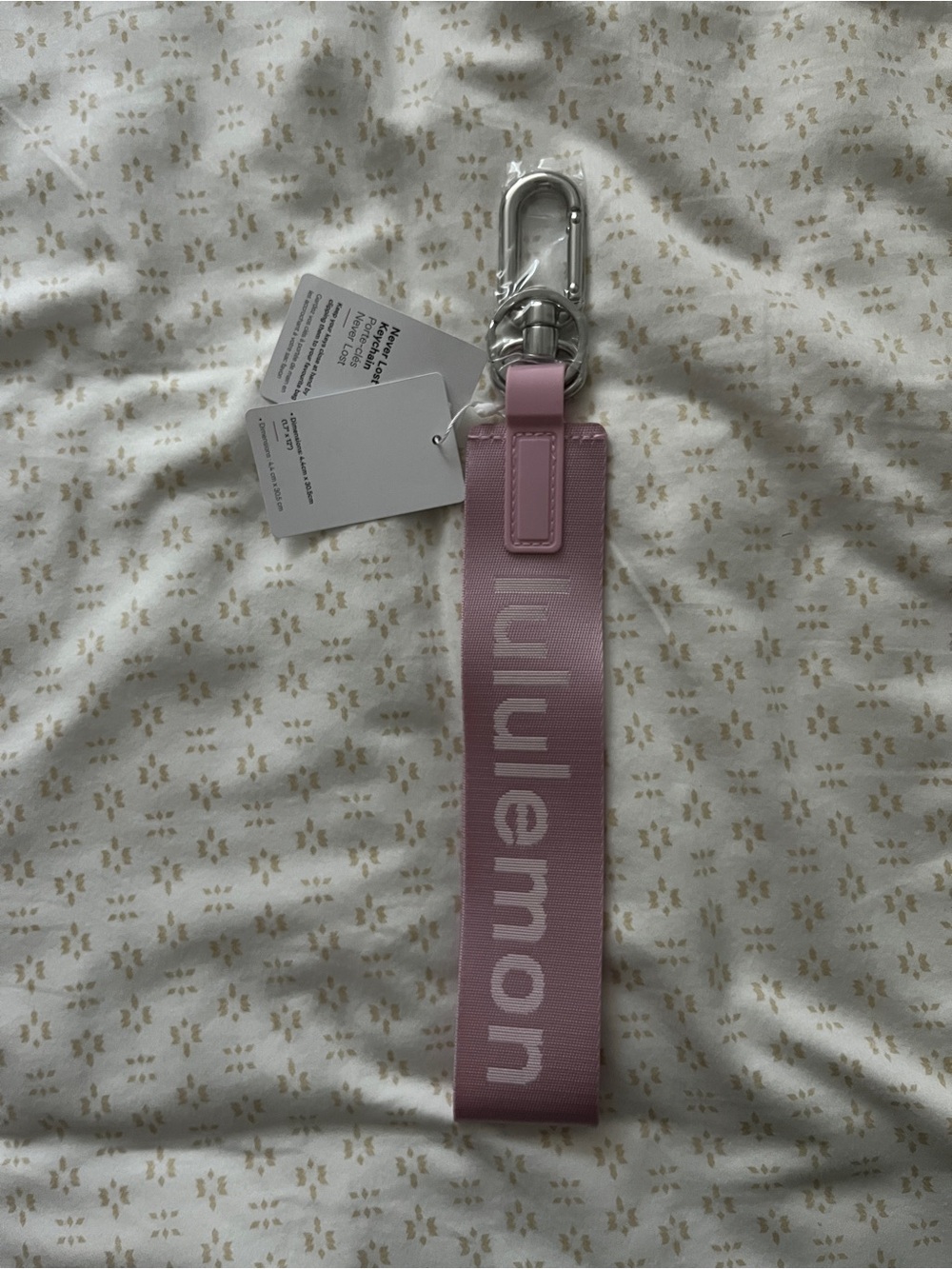 Lululemon never lost keychain